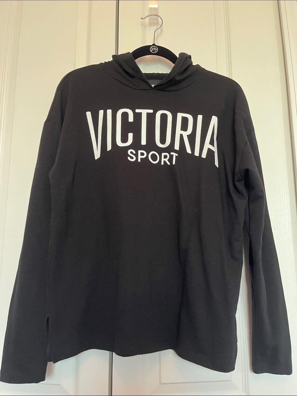Victoria Sport Black Logo Lightweight Hoodie